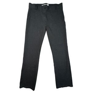 Betabrand Straight-Leg Classic Dress Pant Yoga Pants Charcoal Large Petite LP